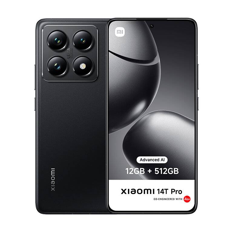 Smartphone Xiaomi 14T Pro 6.67" 12GB/512GB Dual SIM Titanium Black