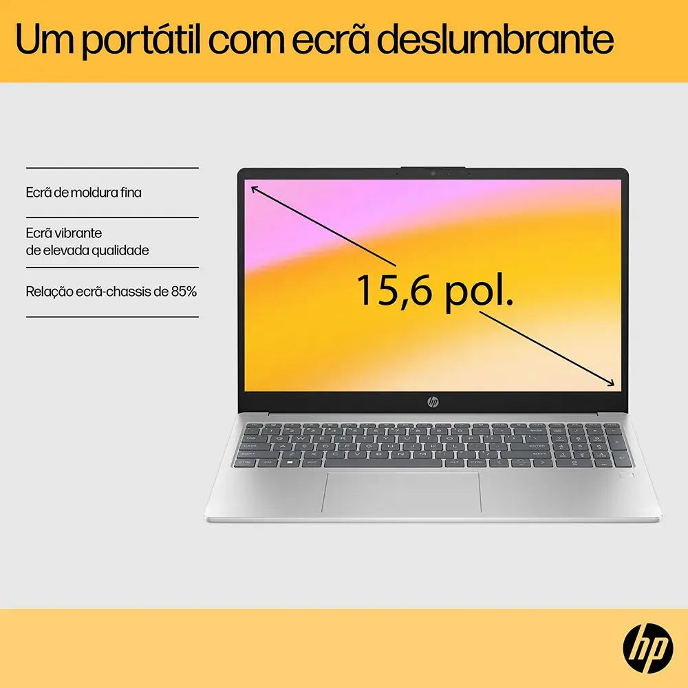 Portátil HP Laptop 15-fc0008np 15.6" Prateado Natural