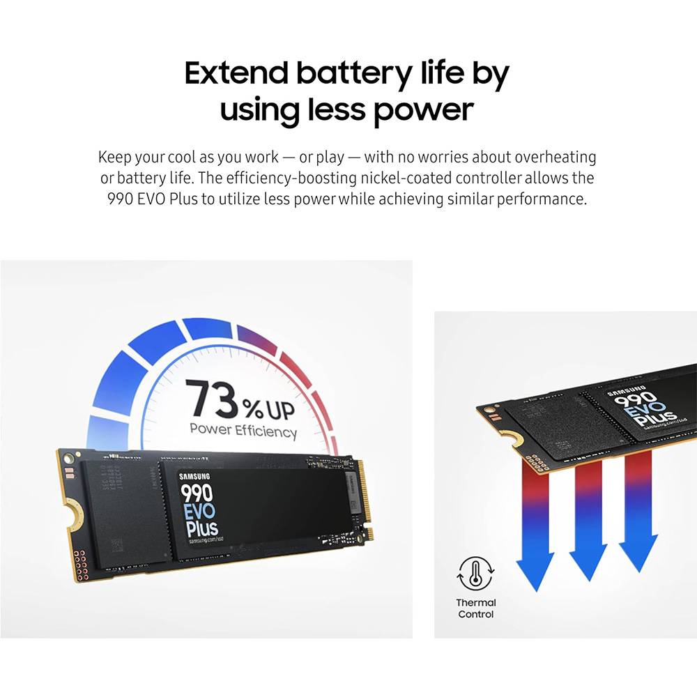 SSD M.2 Samsung 990 EVO Plus 1TB PCIe 5.0 NVMe