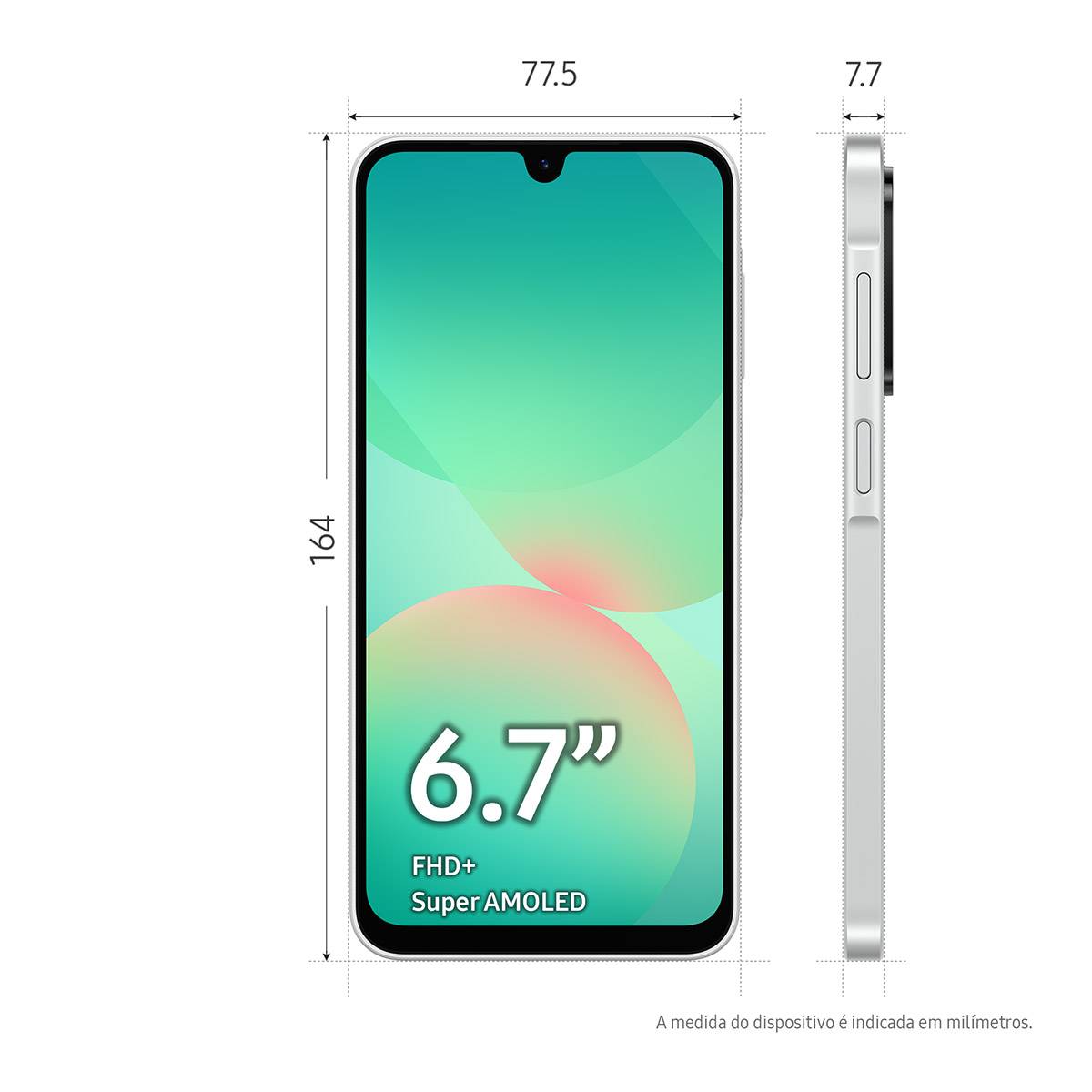 Smartphone Samsung Galaxy A26 5G 6.7" 6GB/128GB Dual SIM Branco