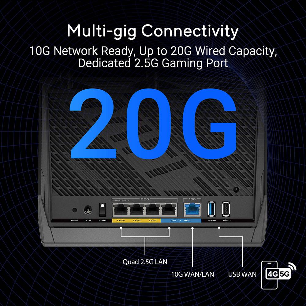 Router ASUS RT-BE86U Wi‑Fi 7 Dual-Band