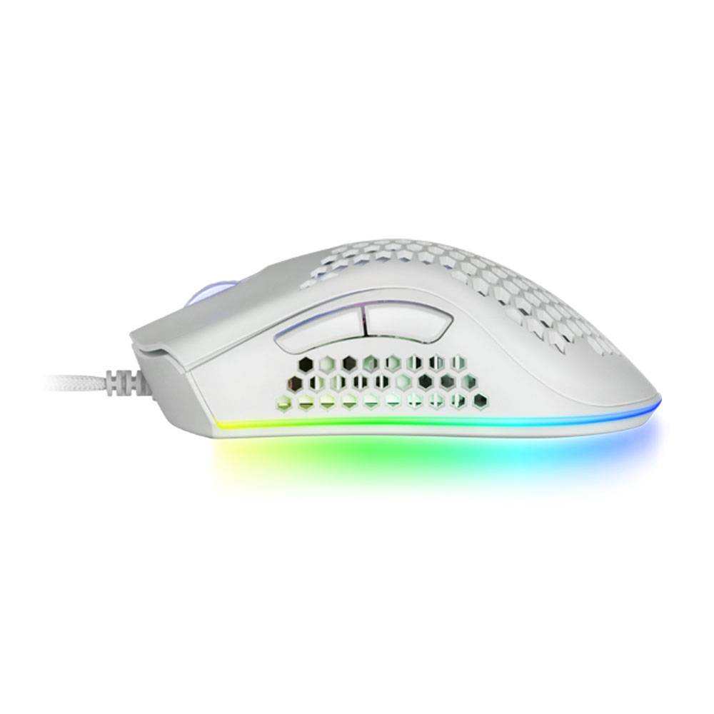 Rato Mars Gaming MMEX 32000DPI RGB Rosa