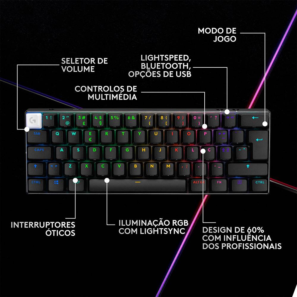 Teclado Logitech G Pro X 60 Lightspeed Wireless