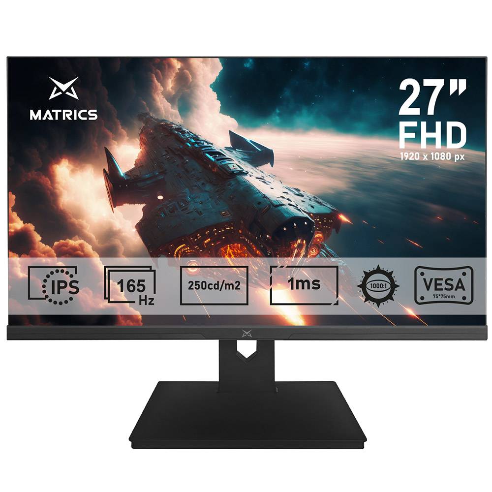 Monitor Matrics Orion IPS 27" FHD 165Hz FreeSync